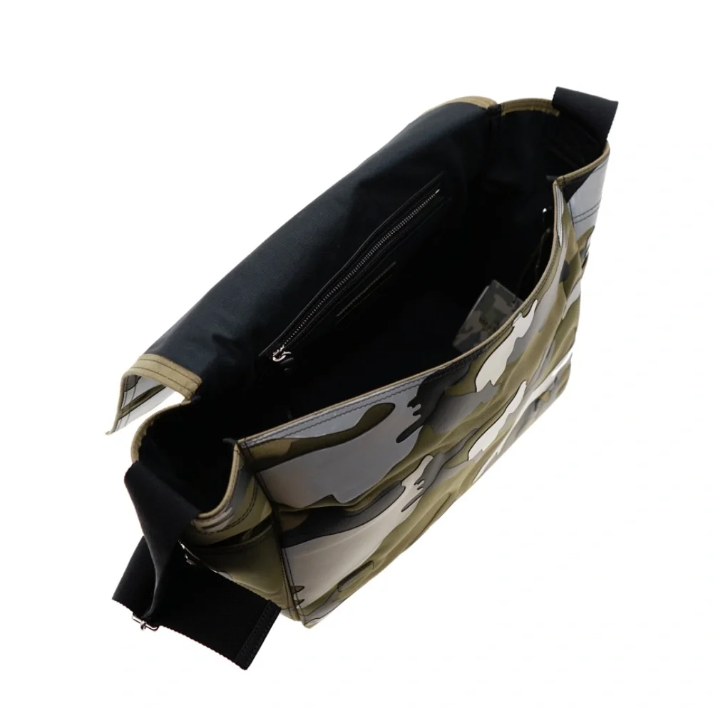 Valentino Garavani VLTN Camo Shoulder Bag Military Green